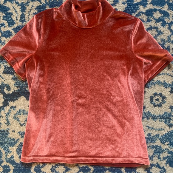 LOT OF 2 Madewell velvet top blouses size small in burnt orange and forest green - Picture 2 of 7